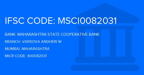 Maharashtra State Cooperative Bank Varsova Andheri W Branch IFSC Code