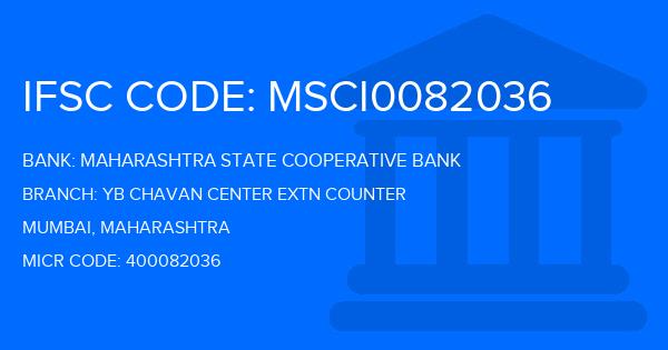 Maharashtra State Cooperative Bank Yb Chavan Center Extn Counter Branch IFSC Code