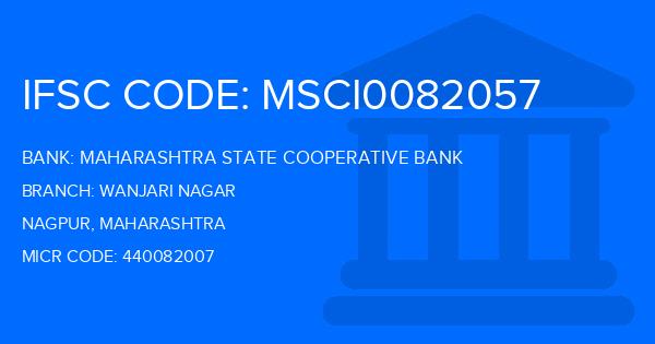 Maharashtra State Cooperative Bank Wanjari Nagar Branch IFSC Code