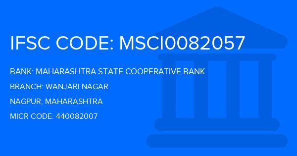 Maharashtra State Cooperative Bank Wanjari Nagar Branch IFSC Code