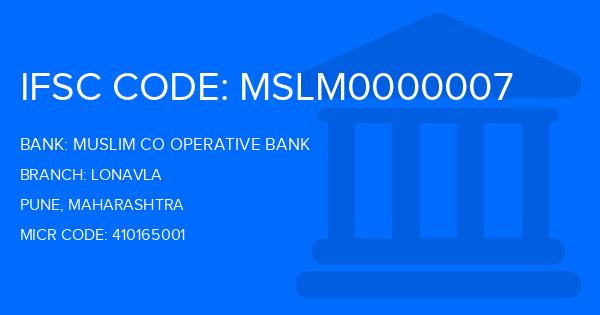 Muslim Co Operative Bank Lonavla Branch IFSC Code
