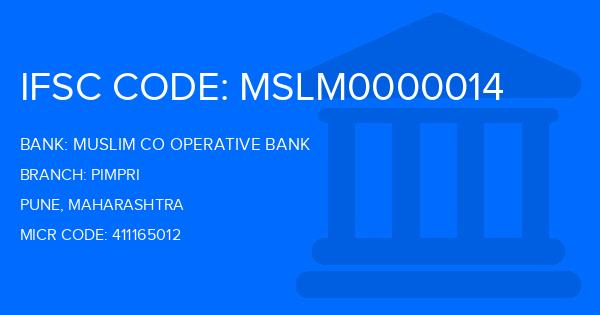 Muslim Co Operative Bank Pimpri Branch IFSC Code