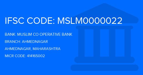 Muslim Co Operative Bank Ahmednagar Branch IFSC Code