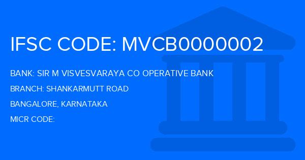 Sir M Visvesvaraya Co Operative Bank Shankarmutt Road Branch IFSC Code