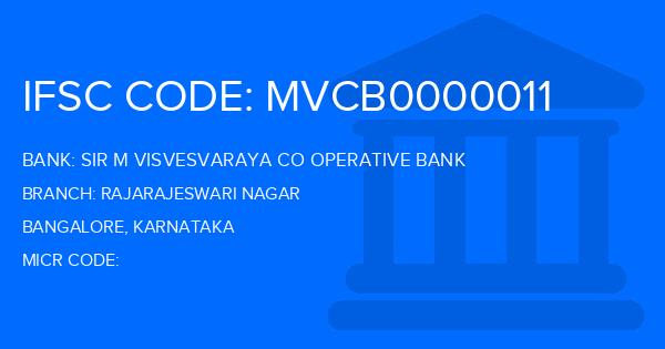 Sir M Visvesvaraya Co Operative Bank Rajarajeswari Nagar Branch IFSC Code