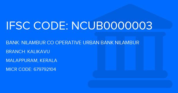 Nilambur Co Operative Urban Bank Nilambur Kalikavu Branch IFSC Code