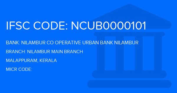 Nilambur Co Operative Urban Bank Nilambur Nilambur Main Branch