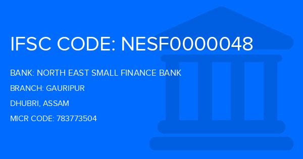 North East Small Finance Bank Gauripur Branch IFSC Code