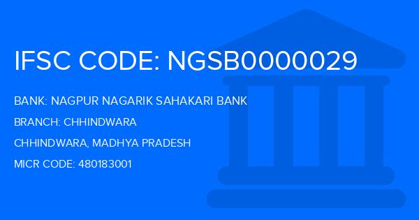 Nagpur Nagarik Sahakari Bank Chhindwara Branch IFSC Code