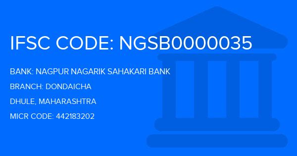 Nagpur Nagarik Sahakari Bank Dondaicha Branch IFSC Code