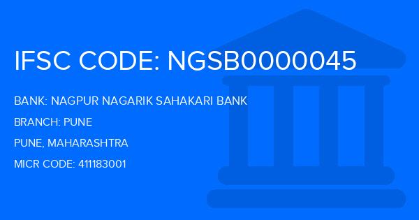 Nagpur Nagarik Sahakari Bank Pune Branch IFSC Code