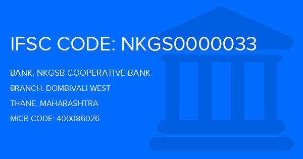 Nkgsb Cooperative Bank Dombivali West Branch IFSC Code