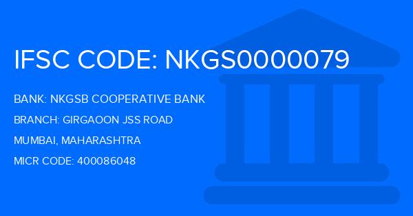Nkgsb Cooperative Bank Girgaoon Jss Road Branch IFSC Code
