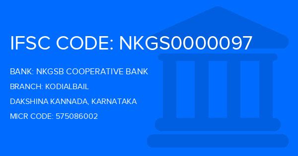 Nkgsb Cooperative Bank Kodialbail Branch IFSC Code