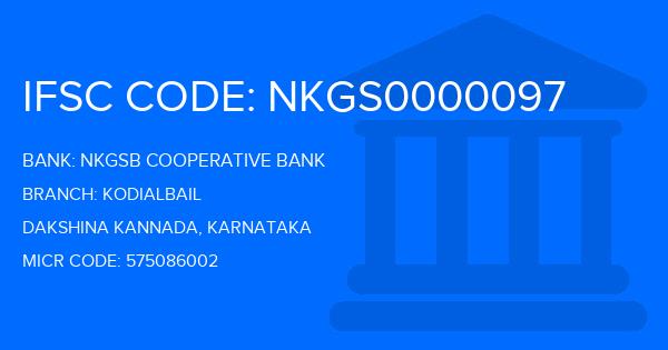 Nkgsb Cooperative Bank Kodialbail Branch IFSC Code