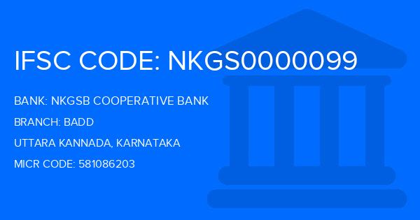 Nkgsb Cooperative Bank Badd Branch IFSC Code