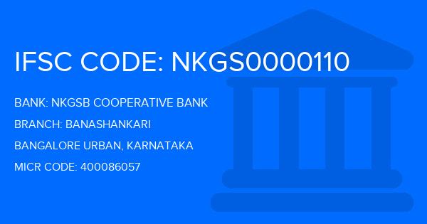 Nkgsb Cooperative Bank Banashankari Branch IFSC Code