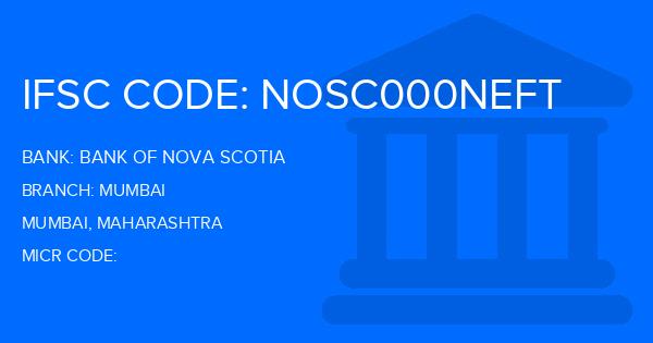 Bank Of Nova Scotia Mumbai Branch IFSC Code