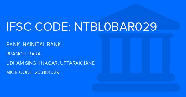 Nainital Bank Bara Branch IFSC Code