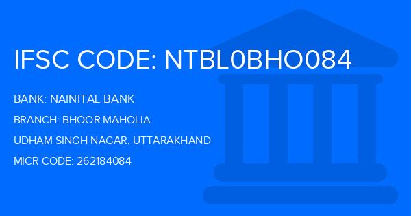 Nainital Bank Bhoor Maholia Branch IFSC Code