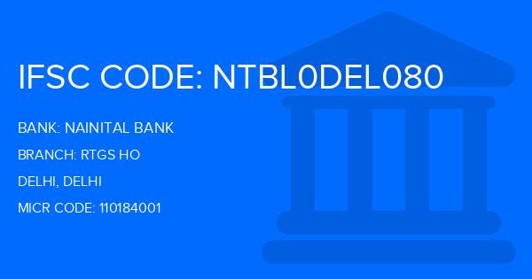 Nainital Bank Rtgs Ho Branch IFSC Code