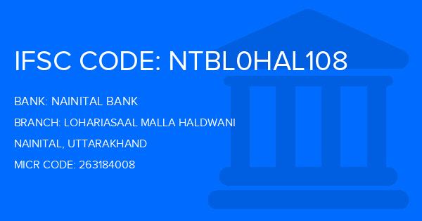 Nainital Bank Lohariasaal Malla Haldwani Branch IFSC Code
