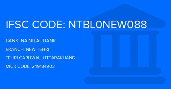 Nainital Bank New Tehri Branch IFSC Code