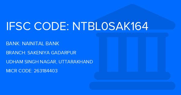 Nainital Bank Sakeniya Gadarpur Branch IFSC Code