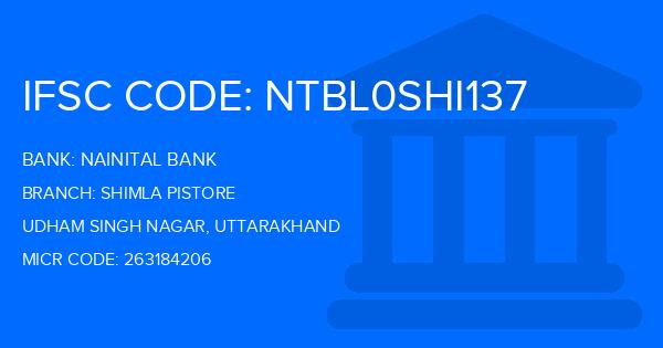 Nainital Bank Shimla Pistore Branch IFSC Code