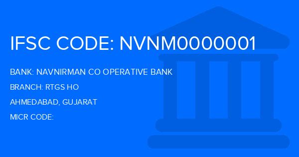Navnirman Co Operative Bank Rtgs Ho Branch IFSC Code