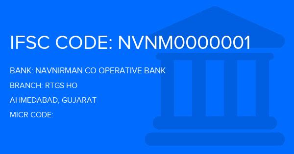 Navnirman Co Operative Bank Rtgs Ho Branch IFSC Code