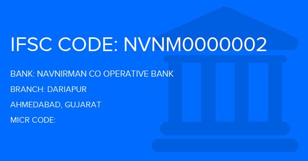 Navnirman Co Operative Bank Dariapur Branch IFSC Code