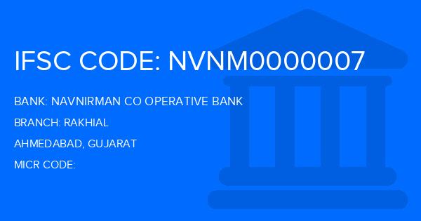 Navnirman Co Operative Bank Rakhial Branch IFSC Code