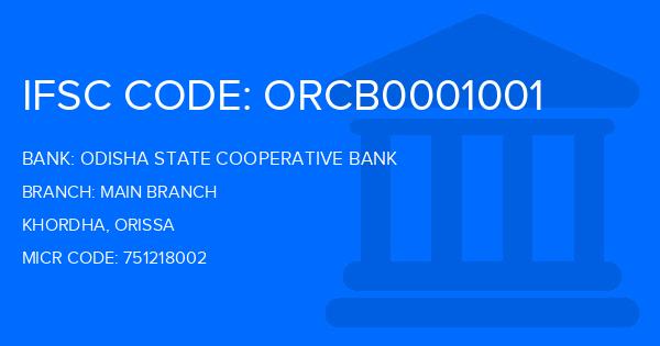 Odisha State Cooperative Bank Main Branch