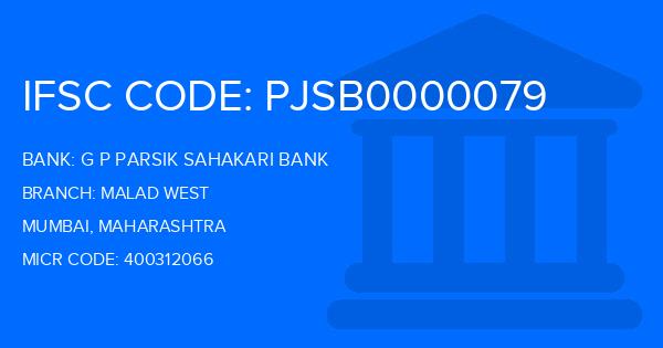 G P Parsik Sahakari Bank Malad West Branch IFSC Code