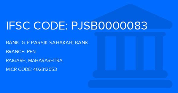 G P Parsik Sahakari Bank Pen Branch IFSC Code