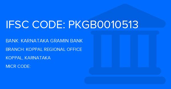 Karnataka Gramin Bank Koppal Regional Office Branch IFSC Code