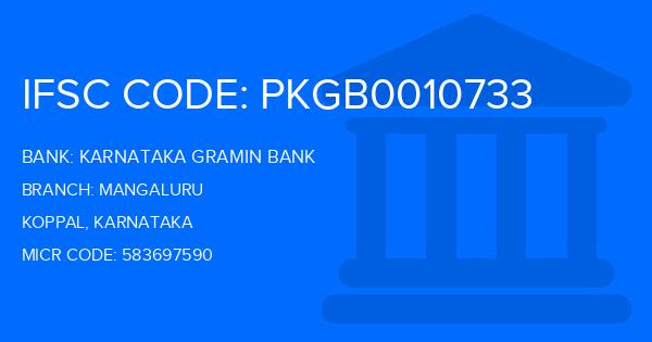 Karnataka Gramin Bank Mangaluru Branch IFSC Code