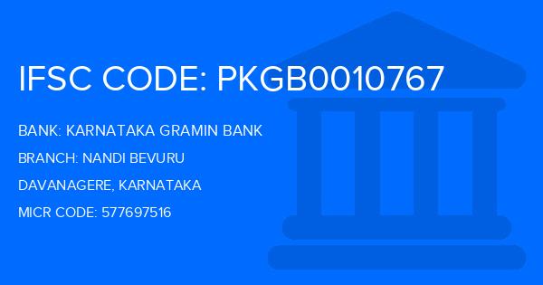 Karnataka Gramin Bank Nandi Bevuru Branch IFSC Code
