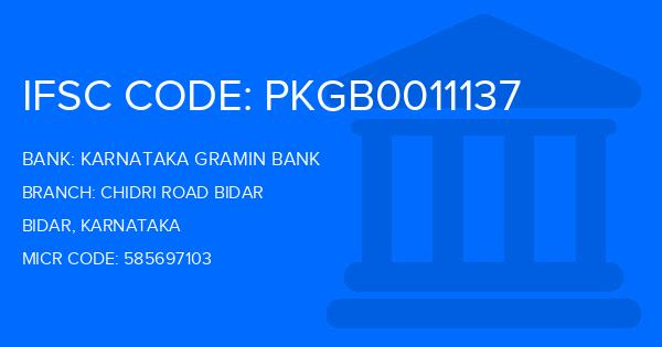 Karnataka Gramin Bank Chidri Road Bidar Branch IFSC Code