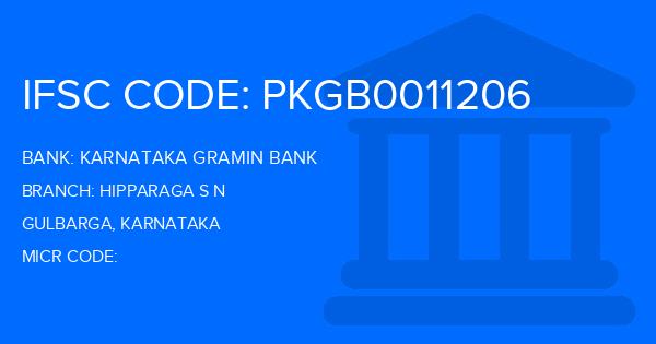 Karnataka Gramin Bank Hipparaga S N Branch IFSC Code