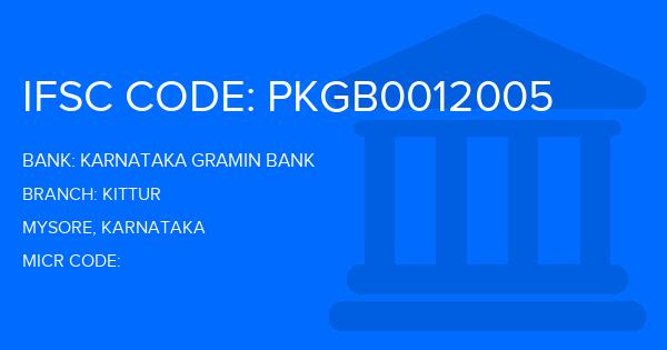 Karnataka Gramin Bank Kittur Branch IFSC Code
