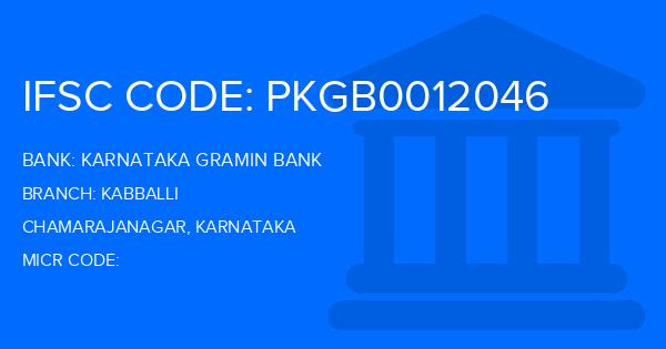 Karnataka Gramin Bank Kabballi Branch IFSC Code
