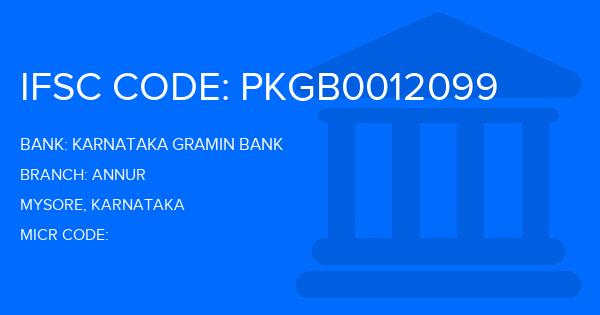 Karnataka Gramin Bank Annur Branch IFSC Code