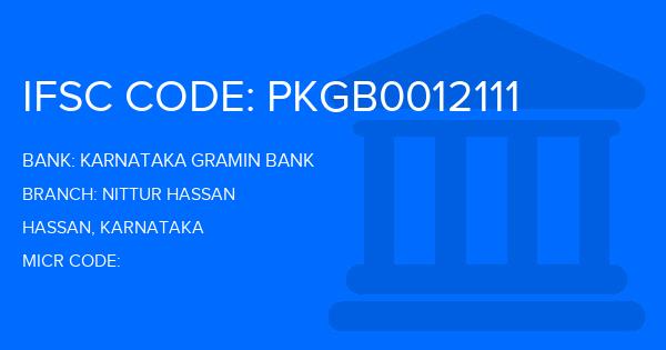 Karnataka Gramin Bank Nittur Hassan Branch IFSC Code