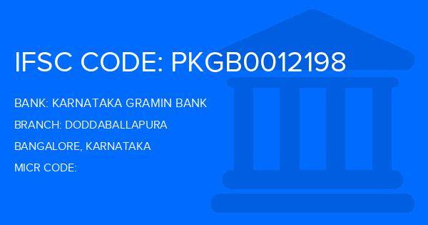 Karnataka Gramin Bank Doddaballapura Branch IFSC Code