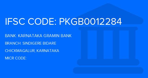 Karnataka Gramin Bank Sindigere Bidare Branch IFSC Code