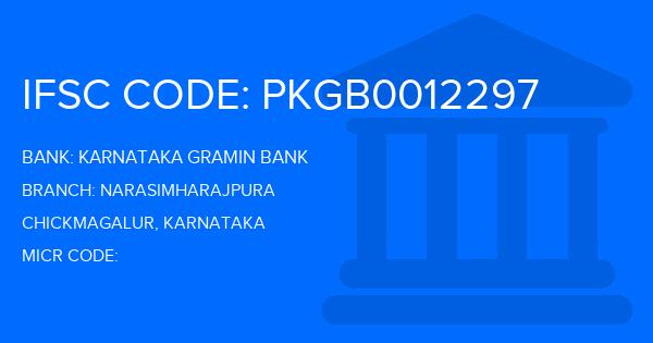 Karnataka Gramin Bank Narasimharajpura Branch IFSC Code