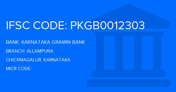 Karnataka Gramin Bank Allampura Branch IFSC Code