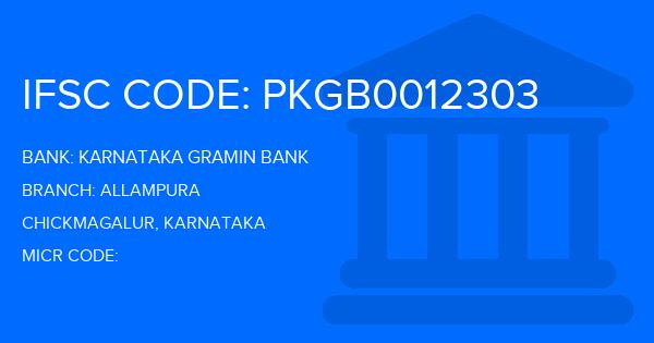 Karnataka Gramin Bank Allampura Branch IFSC Code